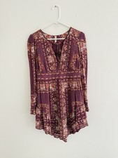Free People Bridgette Berry Mini Dress XS