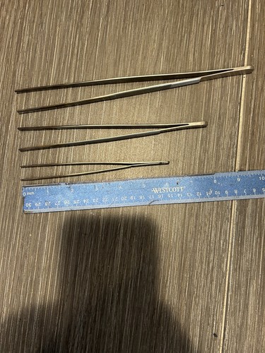 Set Of 3 Tweezers For Glassblowing