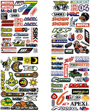 Adesivi Moto,100 Pezzi Adesivi per Moto, Moto Sponsor Sticker Motocross Grafiche