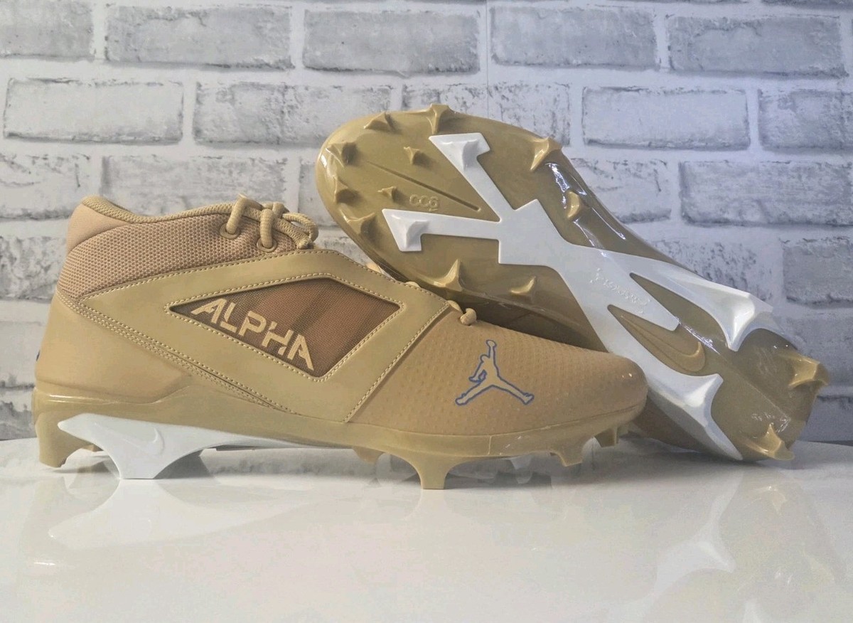 Nike Alpha Menace Pro UCLA Football Cleats Gold Blue HF5640-700 Men Sz 15