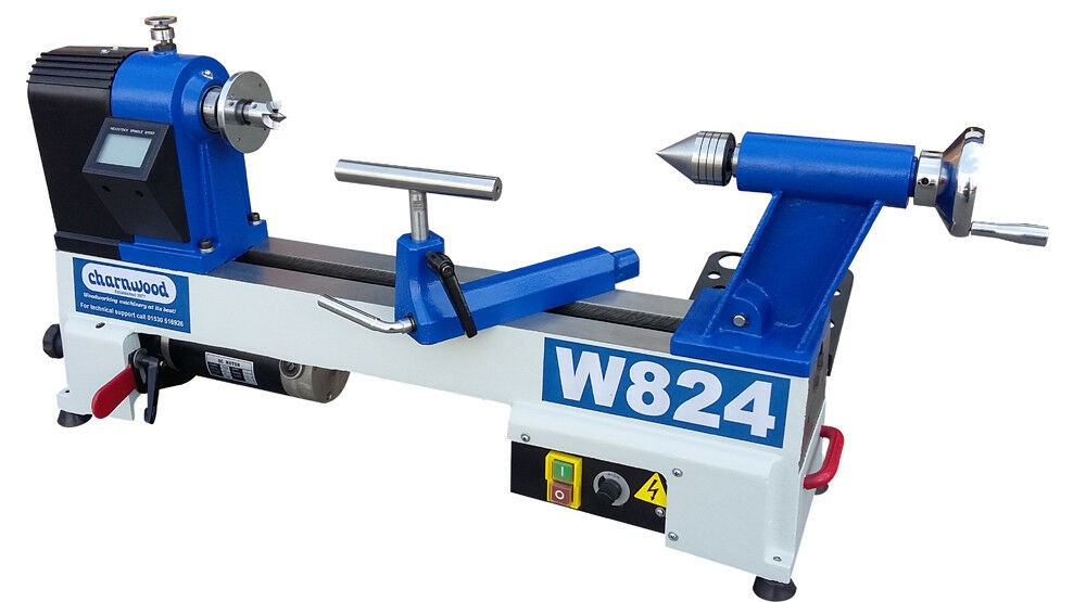 Charnwood W824 Variable Speed Woodturning Lathe 12"" x 14""