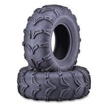 Free Country UTV ATV Tires 26X10-12 6-Ply Mud Zest 26X10X12 All Terrain, Set 2