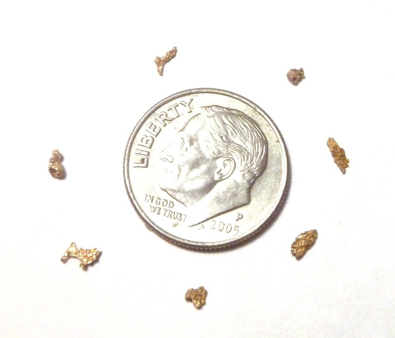 Natural Placer Gold Nuggets .112 grams Alaska Gold