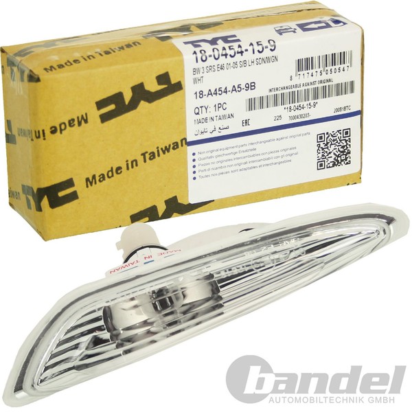 TYC Seitenblinker Links Weiß Passend FüR BMW 3Er E46 Facelift LCI X3 E83-image