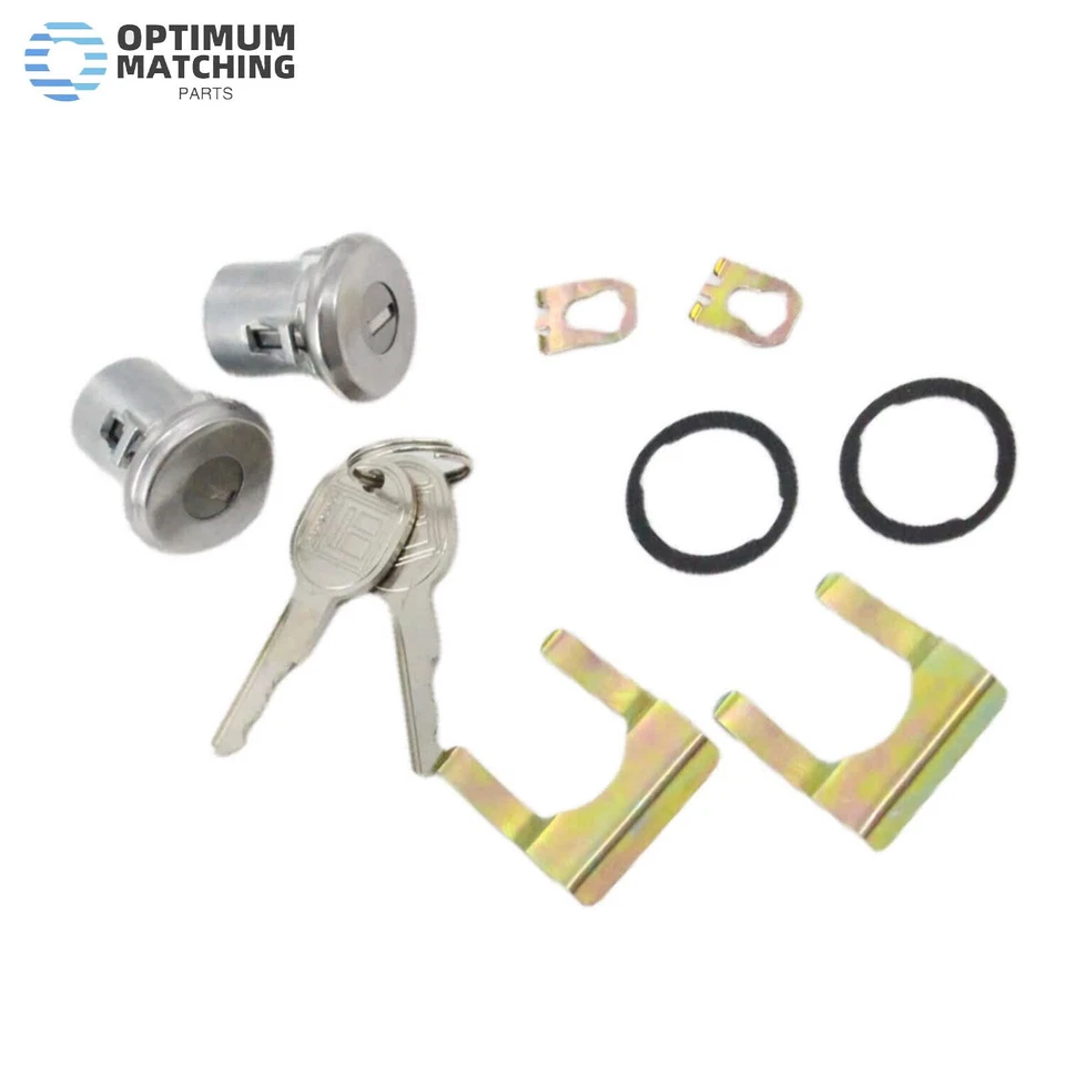 For Chevrolet S-10 Blazer 1983-94 Door Lock Key Cylinder Tumbler Pair Chrome US - Image 2 of 4