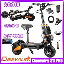 8000W Cheevalry S11 Electric Scooter 52V 33Ah 11''Offroad Folding Scooter 85KM/H