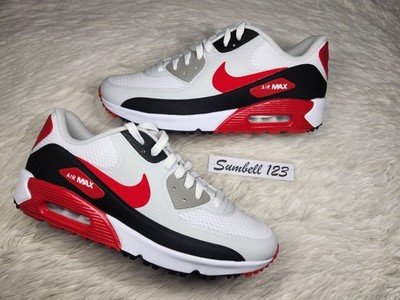 Air Max 90 G TB Golf Shoes White/University Red-Black  Men's Size 9  DX5999-162