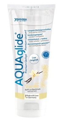Gleitgel Geschmack wasserbasis Aquaglide Vanille 100ml Gleitmittel Sex Gel  intim