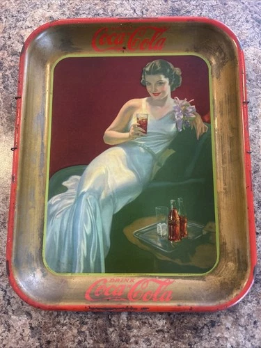 Vintage Coca-Cola Serving Tray Advertising Metal Tray