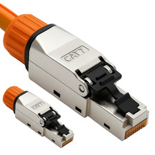 CAT.7 RJ45 Netzwerkstecker werkzeuglos Gigabi...