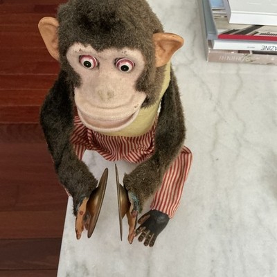 Vintage Musical Jolly Chimp Clapping Cymbal Monkey Musical Toy - Non Working