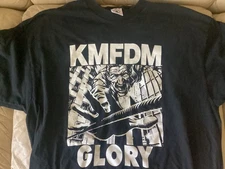 KMFDM original GLORY shirt! EBM Industrial Nine Inch Nails Watts PIG BRUTE!