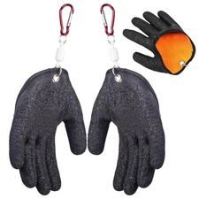 Fishing Catching Gloves Magnetic Non-slip Fisherman Puncture Proof Fish PE US