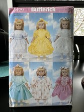 UNCUT Butterick 5329 American Girl Doll Clothes Formal Dresses 18 Pattern