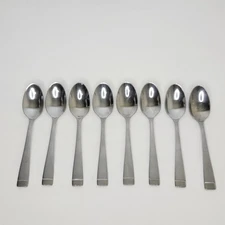 Set of 8 Oneida Mercer Stainless 6 1/4" Teaspoons Flatware