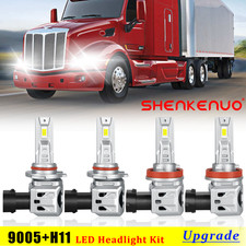 For Peterbilt 579 Base Tractor Truck 2013-2023 Led Headlight High Low Bulbs 4pcs For Peterbilt 579 Base Tractor Truck 2013-2023 Led Headlight High Low Bulbs 4pcs
