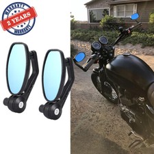 Black CNC Motorcycle Bar End Rearview Side Mirrors for Triumph Speed Triple