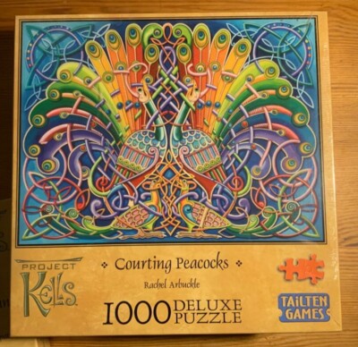 PROJEKT Kells 1000er Deluxe Puzzle  Courting Peacocks R Arbuckle(1996) NEU & OVP