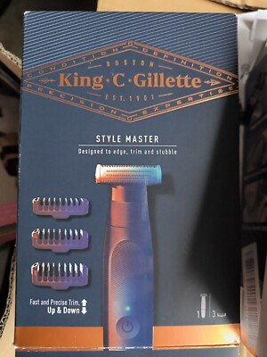 King C. Gillette Style Master Schnurloser 3-Tagebart-Trimmer Für Männer Mit 4D-K