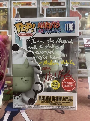 Naruto Madara Uchiha (Six Paths) GITD 1196 Signed Neil Kaplan JSA. Hard Stack.