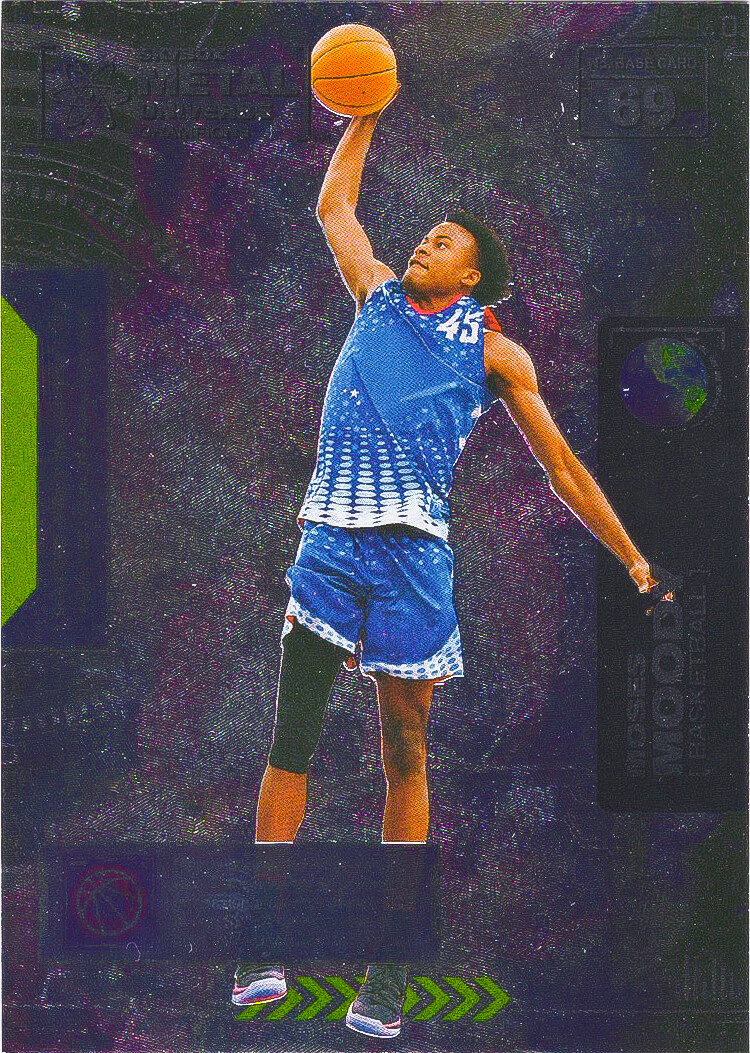 Moses Moody 2021 Skybox Metal Universe Champions Foil Base Card #69 Basketball