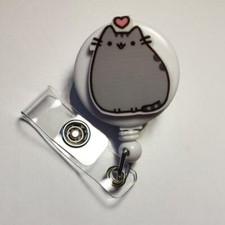 HEART KITTY, Cat Badge reel, Nurse, Teacher, Gift, Cat , Cats, Badge reel, new