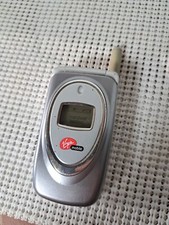 AudioVox CDM-8610VM Virgin Mobile Flip Cell Phone It Powers Up Unknown Passcode