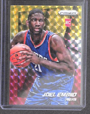 2014-15 Panini Prizm Red Yellow and Silver Mosaic Prizm #253 Joel