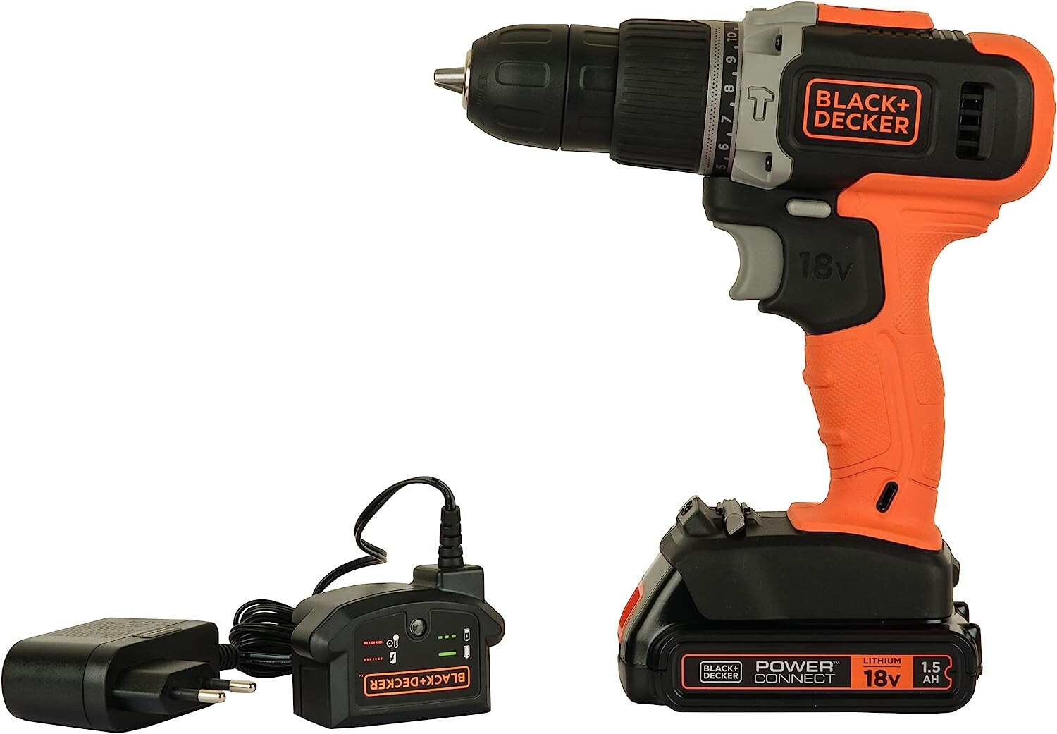 Offerta Trapano Black+Decker BCD003C1C 18V 1,5AH Lithium Batteria