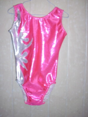 AMS Gymnastics Leotard Adult X-Large AXL Dance Ballet Mystique Fuchsia