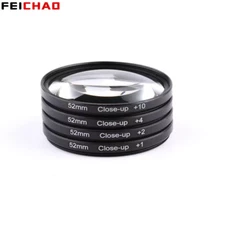 Macro Close Up Lens Filter Kit +1 +2 +4 +10 Close-Up 62mm for DSLR Camera