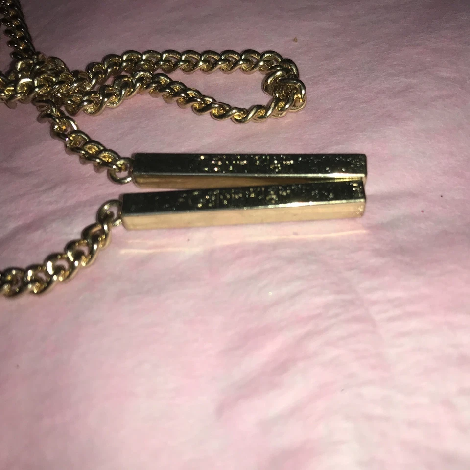 Calvin Klein бар подвеска обочины ссылка цепочка длинное ожерелье золотистый 46» - Изображение 4 из 4