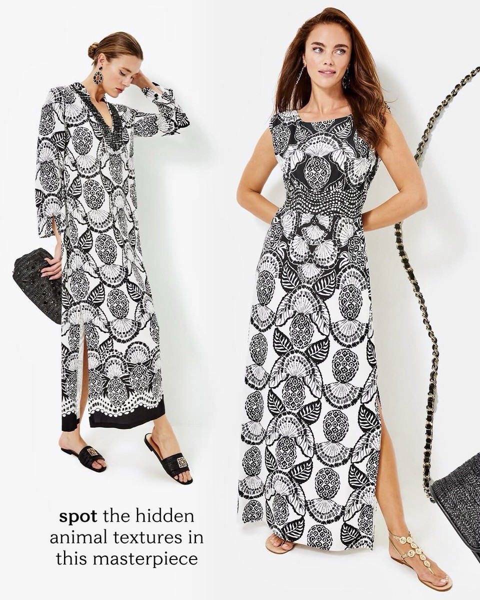 Lilly Pulitzer NWT Irella Maxi Caftan Dress  Pineapple Princess Size  6,8,12 | eBay