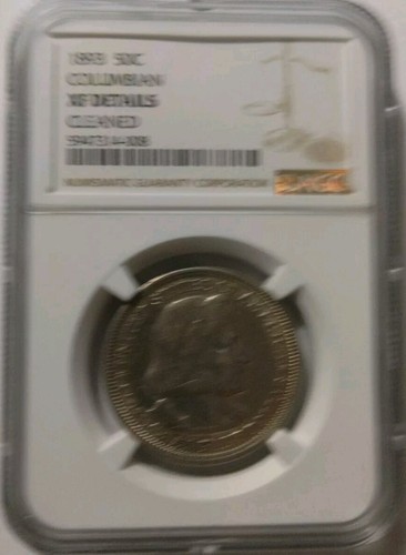 (2) 1892 50C & (1) 1893 50C Columbian Coin All Certificate. - Picture 8 of 9