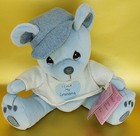 2000 Precious Moments Tender Tails Approx 7” Blue "I Love My Grandma" Bear W Tag