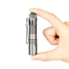 Rechargeable Mini Flashlight with Clip 1000 Lumens EDC Cool White Light