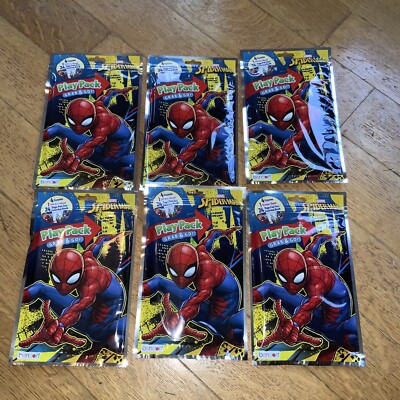 Spider-Man Grab-N-Go Play Pack Coloring book Crayons Stickers Lot