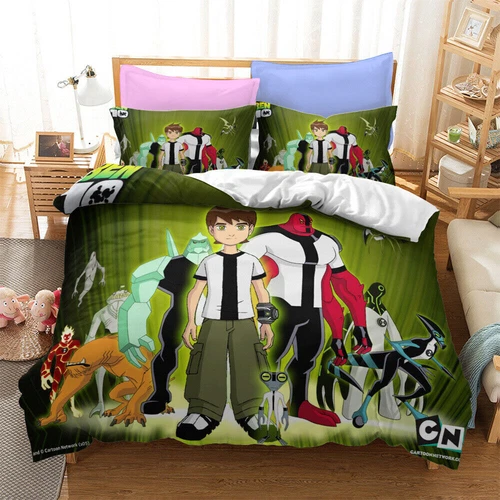 Ben 10 3D Duvet Cover Bettbezug Bettwäsche Set Kissenbezug Qulit Single Double - Bild 9 von 13