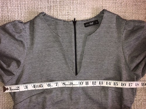 Black and white dogtooth stretchy dress, 14 F&F - Picture 12 of 12