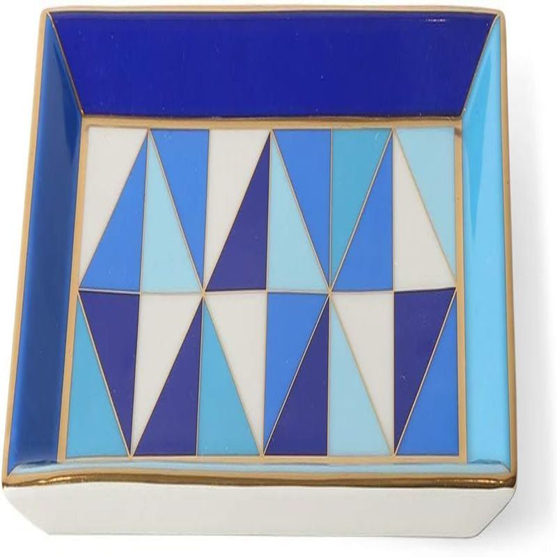 Jonathan Adler Sorrento Rectangle Trinket Tray, Blue Blue