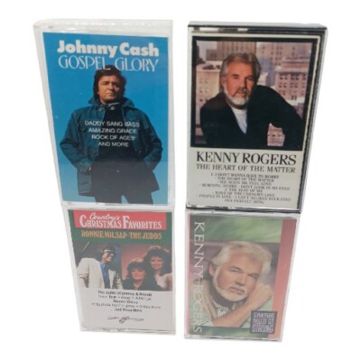 Jonny Cash Gospel KENNY ROGERS HEART OF THE  MATTER&SOMETHING INSIDE SO STRONG