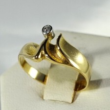 Lapponia Brillant Ring 750 Gold Finnland 1986 / CU 275(9)