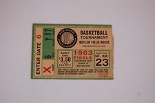 1963 Indiana High School Basketball State Finals Ticket - Muncie Central