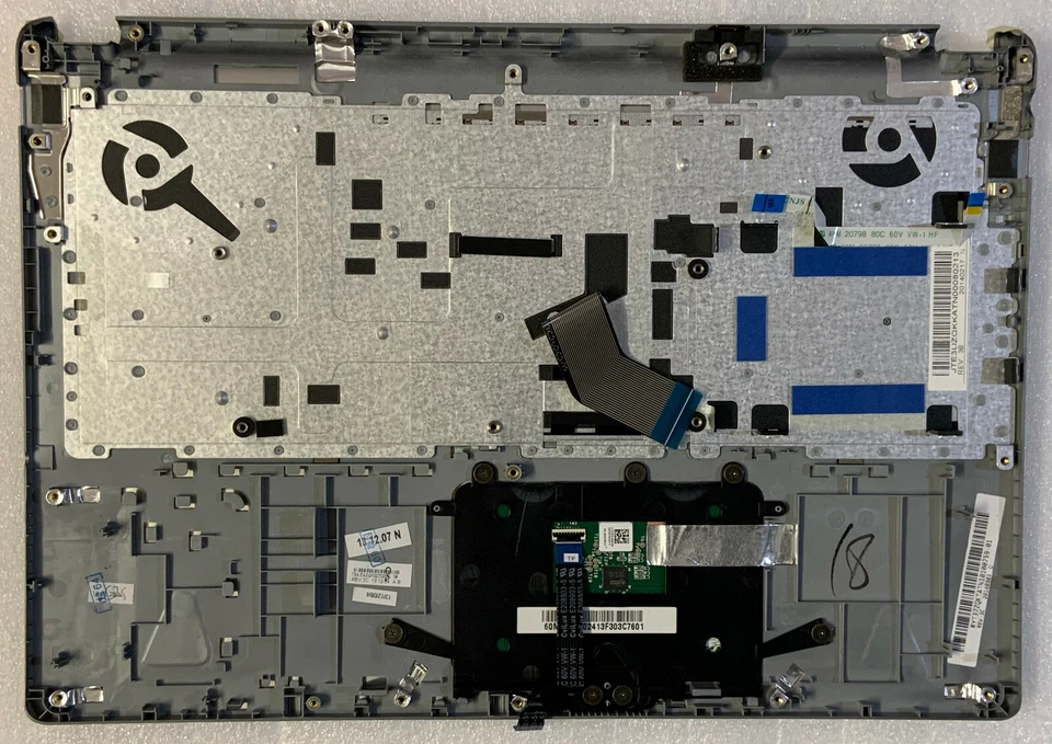 Tastiera AZERTY Belga Acer Aspire V5-473 60.MAXN7.002 Topcase Grigio + Trackpad - Immagine 2 di 3
