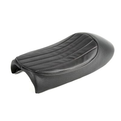 Universal Vertical Stitch Hump Cafe Racer Vintage Scrambler Sitz für schwarz