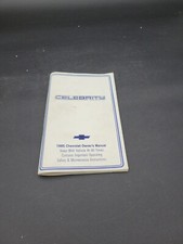 1985 CHEVROLET CELEBRITY OWNERS OPERATORS DRIVERS GUIDE MANUAL BOOK GLOVEBOX 