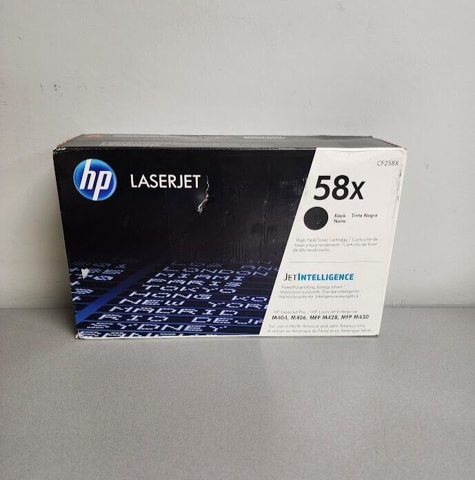 HP 58X Black High Yield Toner Cartridge CF258X