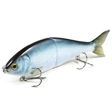 7in Glider Fishing Glide Bait Jointed Swimbait Artificial w/ 2 Treble Hooks
