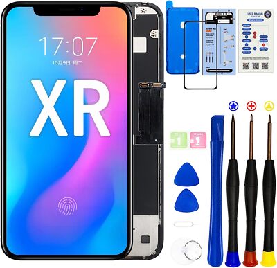 For iPhone XR LCD Display Touch Screen Replacement Digitizer Assembly A+ Quality