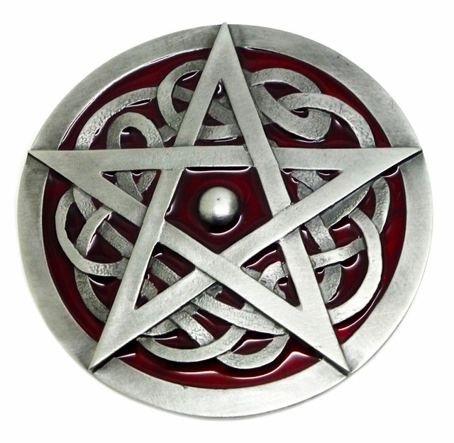 pentagram belt buckle